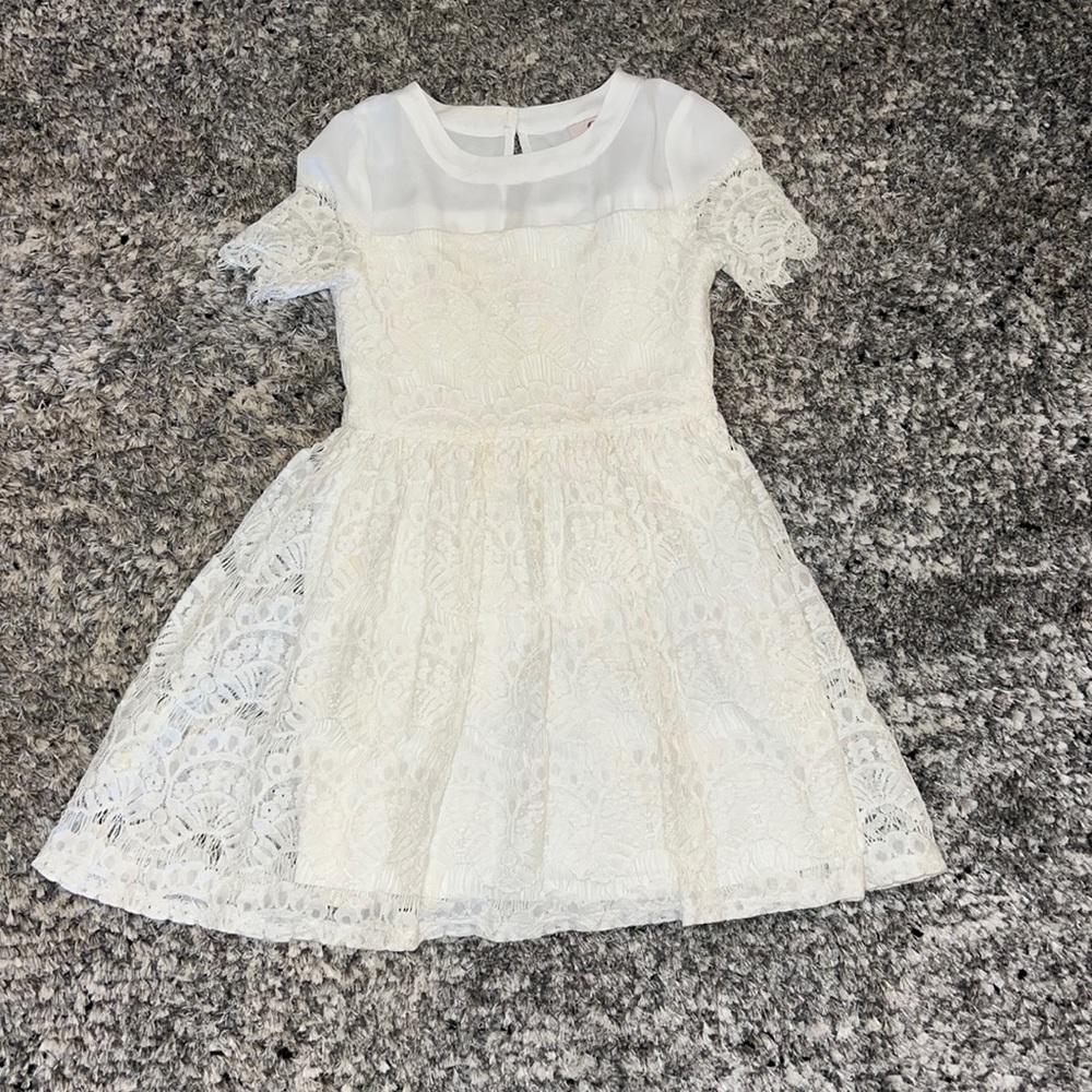 Cream Lace Dress